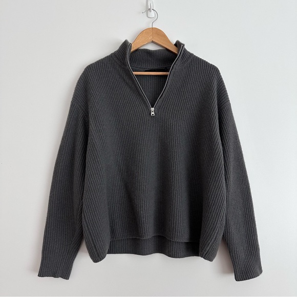 EUC! Jenni Kayne Cashmere Half Zip - Picture 3 of 14